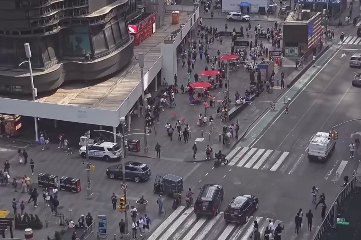 Tiroteo en Times Square deja un herido y un sospechoso detenido