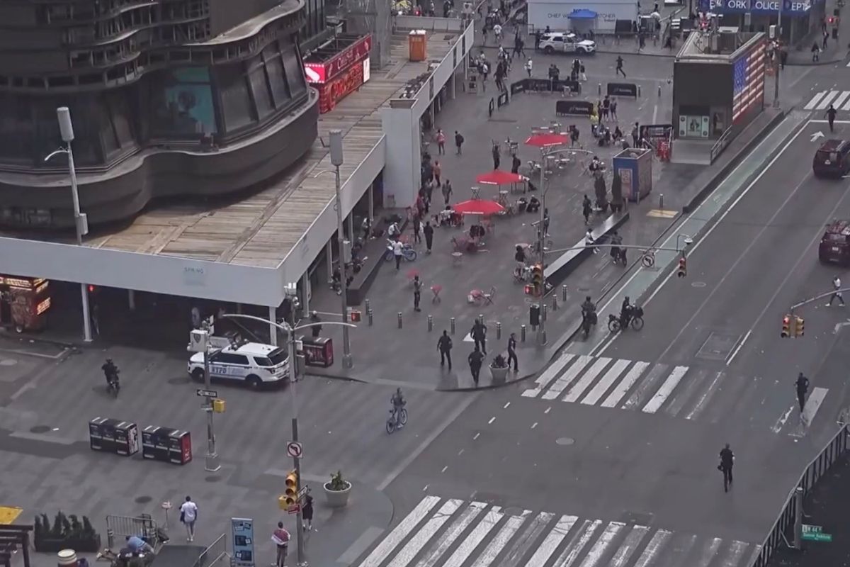 Tiroteo en Times Square deja un herido y un sospechoso detenido