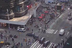 Tiroteo en Times Square deja un herido y un sospechoso detenido