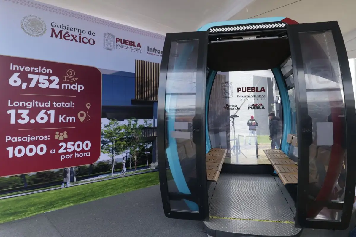 Nuevo trayecto de Transporte por Cable en Puebla llegará hasta la 11 Sur y Las Margaritas