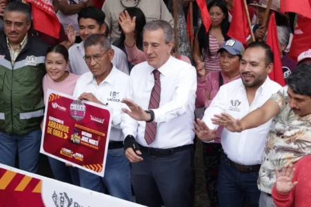 Encabeza Pepe Chedraui arranque de rehabilitación vial en la colonia Fraternidad Antorchista