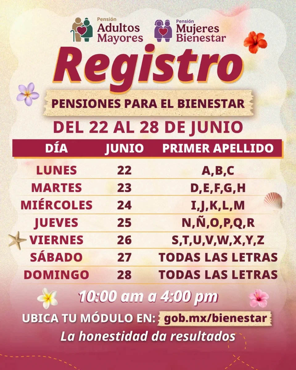 registro para Pensiones del Bienestar en Puebla
