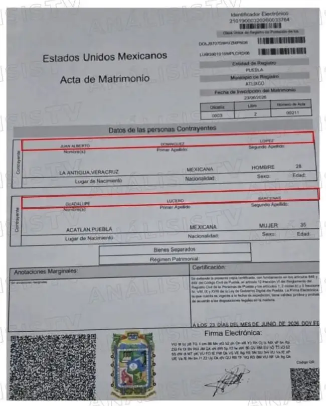 ¿Alcaldesa de Acatlán y Marino se casaron?
