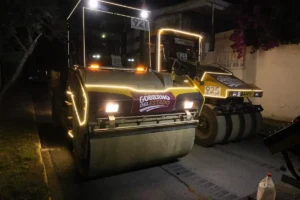 Presidenta Sheinbaum destaca estrategia de Armenta para pavimentación con maquinaria propia