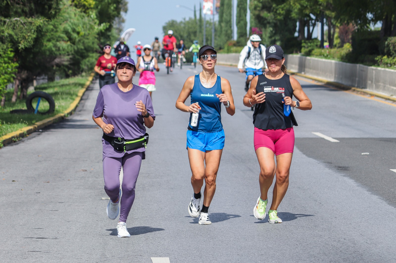 Familias en la Vía Recreativa Metropolitana de Puebla | Foto: Gobierno de Puebla