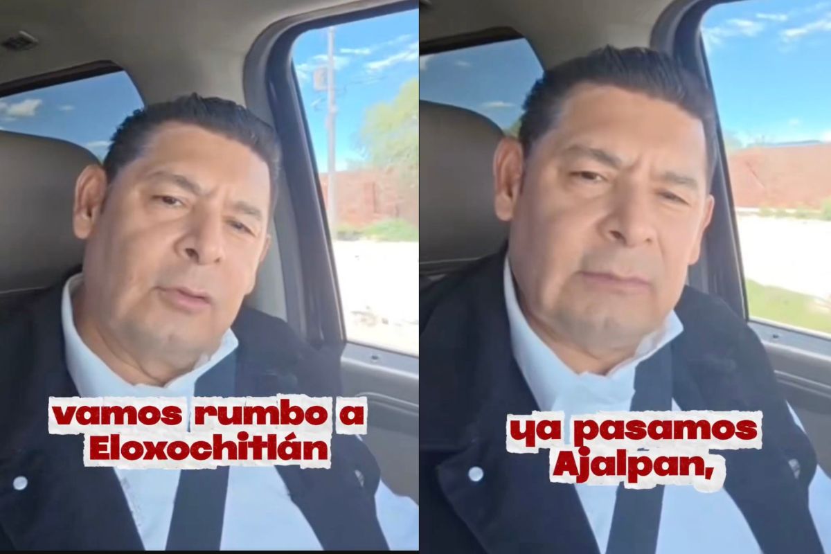 Armenta acude a Eloxochitlán para apoyar a familias afectadas por lluvias en la Sierra Negra de Puebla
