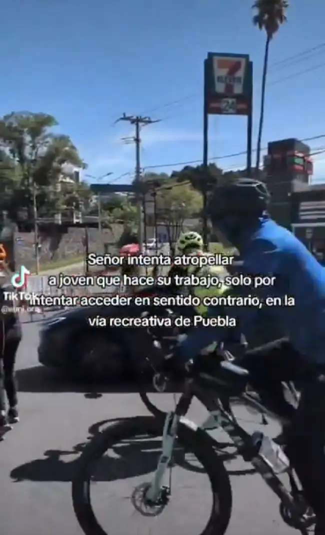 Conductor intentó atropellar a ciclistas en Vía Recreativa