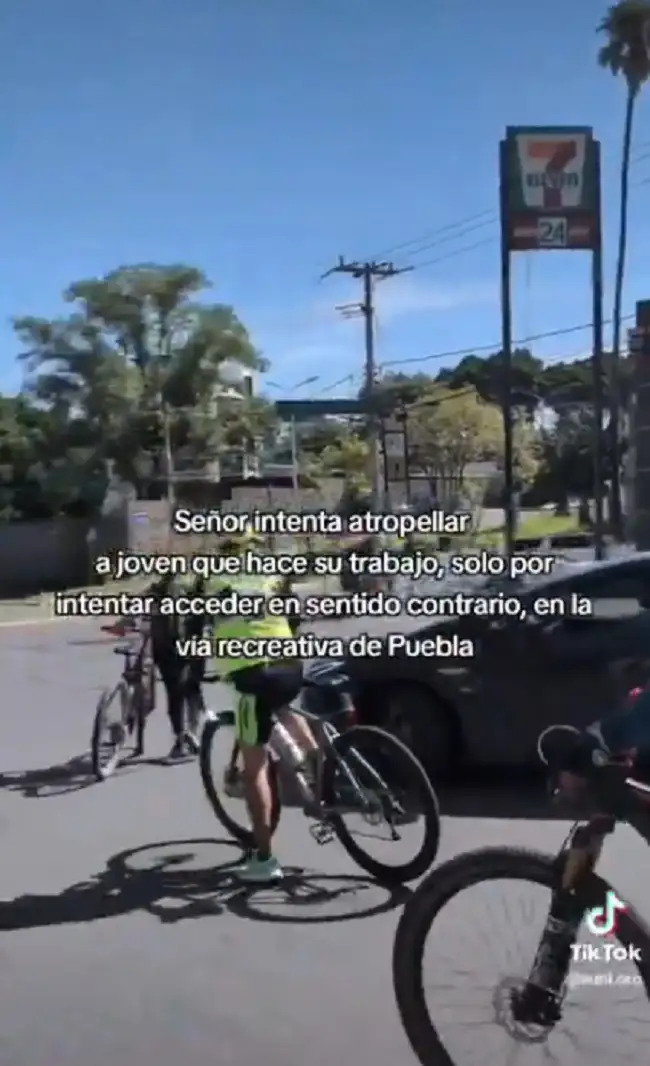 Conductor intentó atropellar a ciclistas en Vía Recreativa