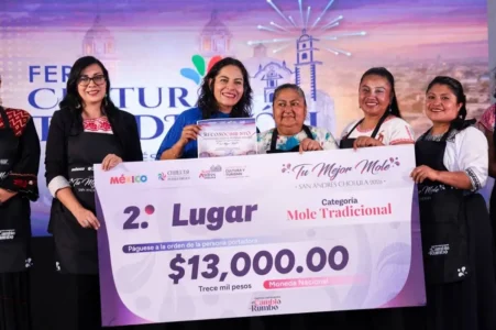 Premia Gobierno de San Andrés Cholula a las y los ganadores del concurso "Tu mejor mole 2026"