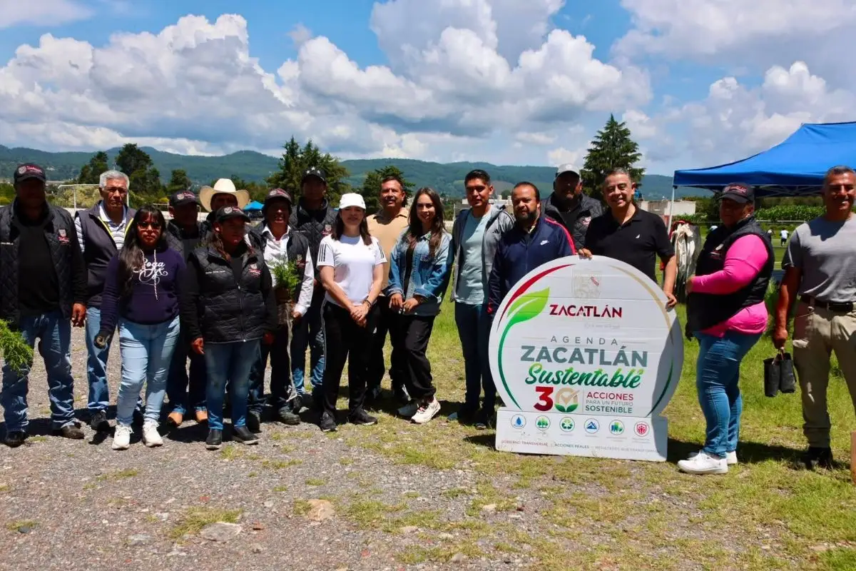 #AgendaZacatlánSustentable: reforestan la Unidad Deportiva de Tlatempa