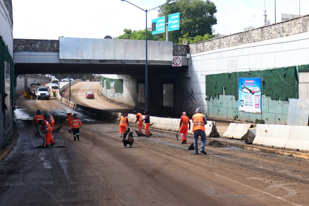 Gobierno estatal denunció a Agua de Puebla por dañar la 24 Sur | Foto: Agencia Enfoque
