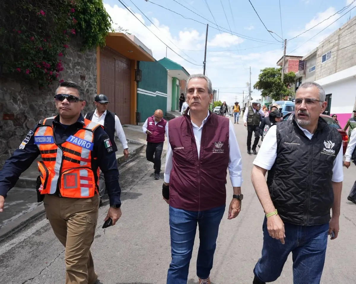 Inspecciona Pepe Chedraui labores en el vaso regulador Puente Negro, así como afectaciones en la zona