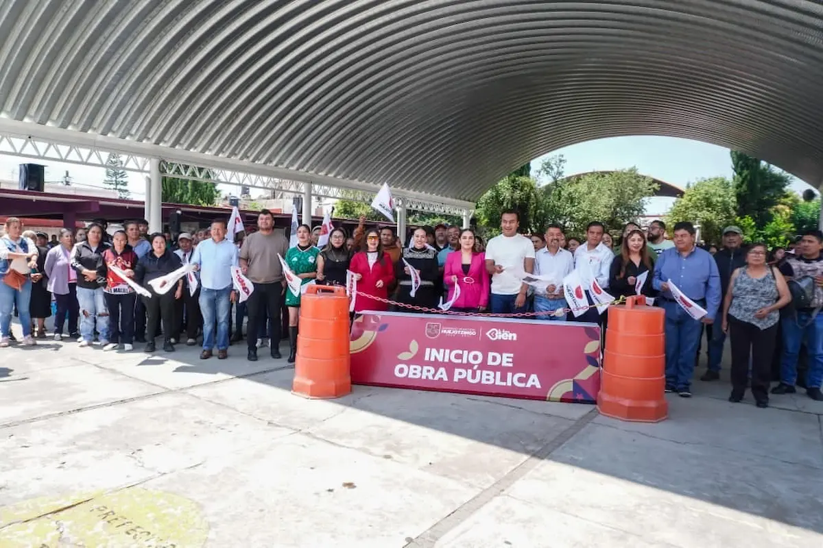Más infraestructura para Huejotzingo: Roberto Solís da el banderazo a nuevo domo escolar en la secundaria Plutarco Elías Calles
