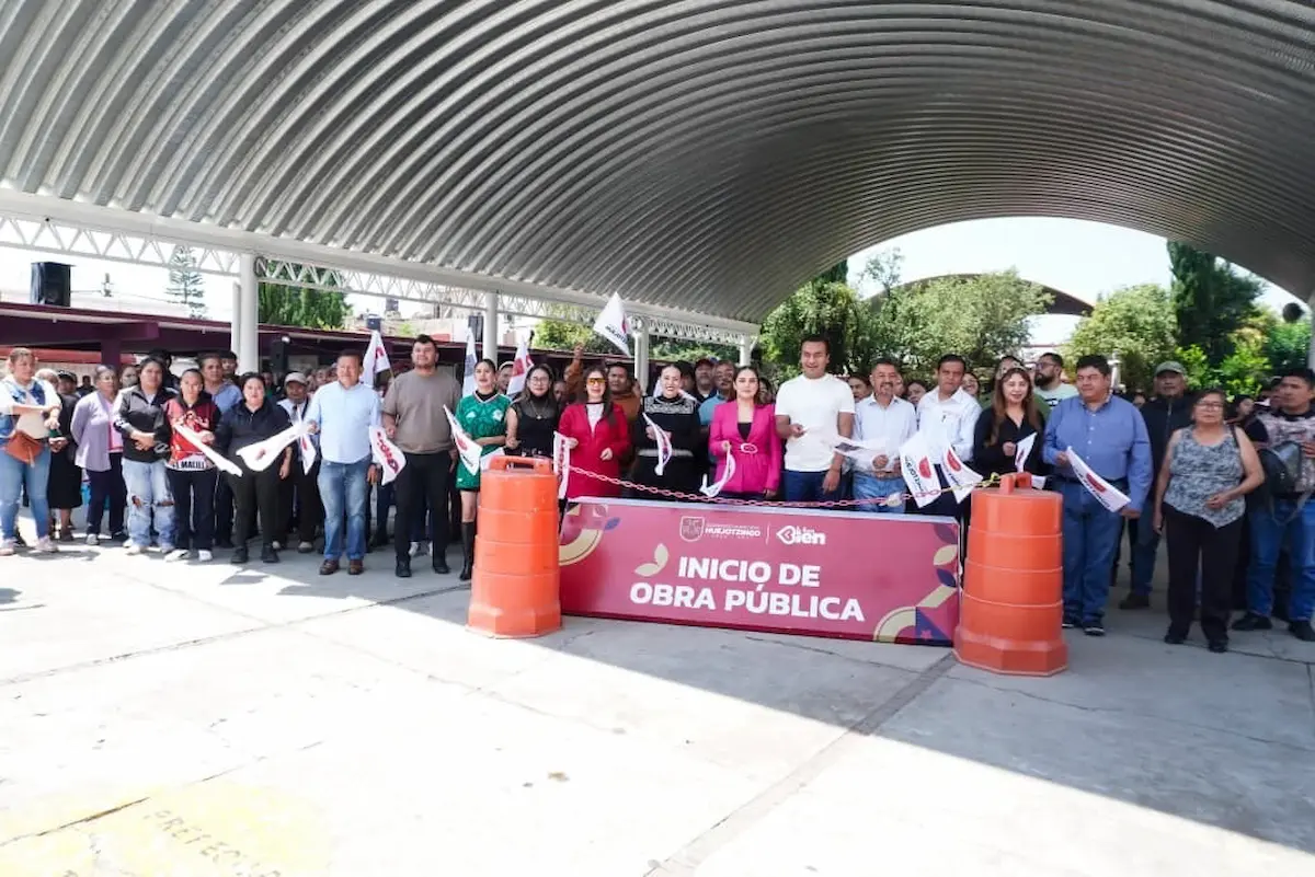 Más infraestructura para Huejotzingo: Roberto Solís da el banderazo a nuevo domo escolar en la secundaria Plutarco Elías Calles 