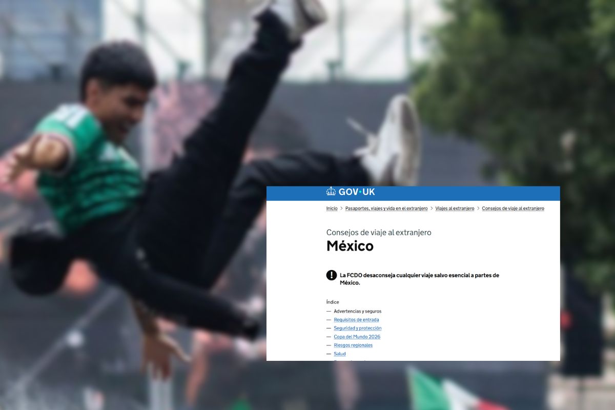 Alerta de viaje de Reino Unido para aficionados ingleses: Piden evitar ir a México 2 Alerta de viaje de Reino Unido | Foto: Gov UK