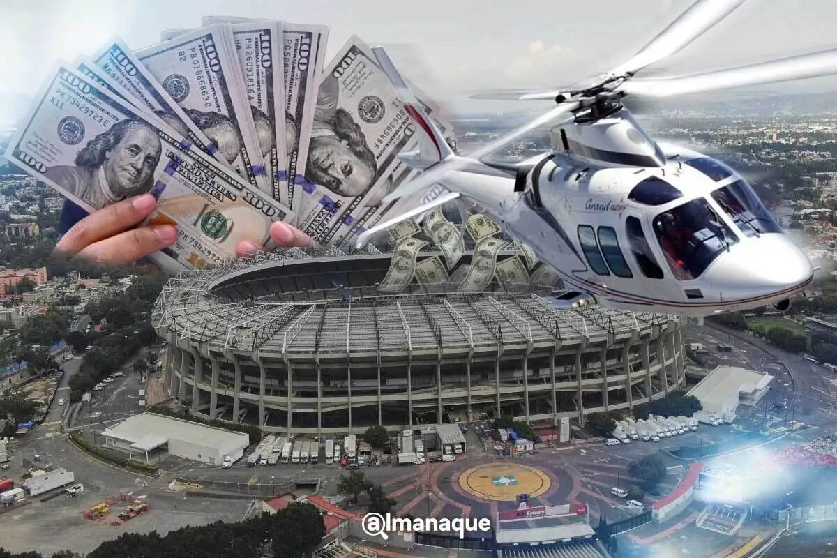 Olvídate del tráfico: ofrecen llevarte al azteca en helicóptero por 4 mil dólares 3 Así puedes llegar al Azteca en helicóptero al México vs Inglaterra