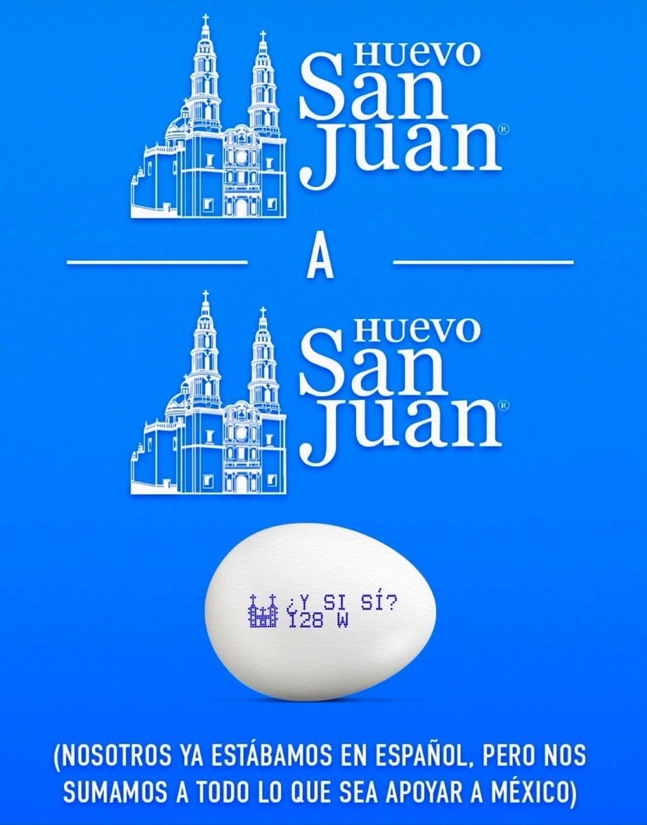 Huevo San Juan se suma a campaña No inglés | Foto: Cortesía