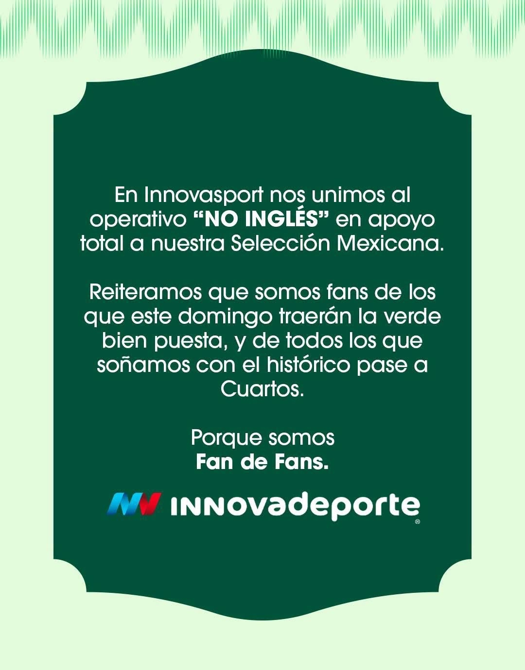 Innova se suma a campaña No inglés | Foto: Cortesía