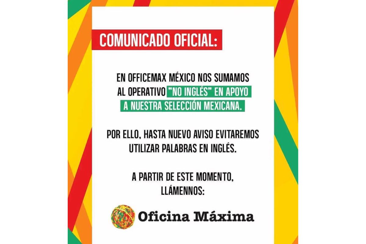 OfficeMax se suma a campaña No inglés | Foto: Cortesía