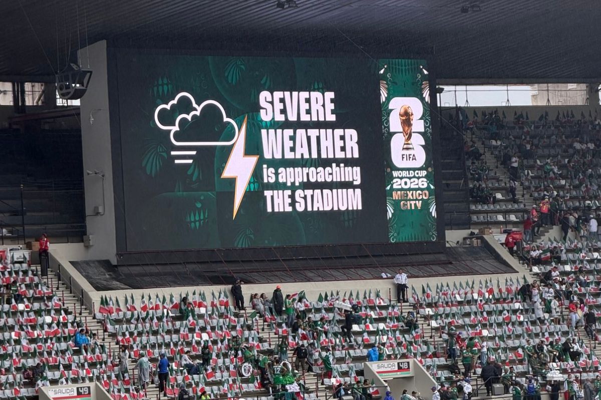 Activan protocolo por tormenta eléctrica previo al México vs Inglaterra en CDMX