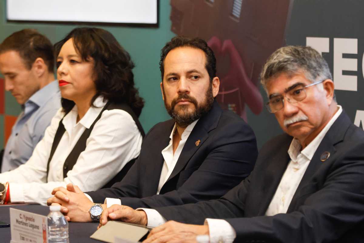Autoridades estatales y representantes de la iniciativa privada presentan el Tech Capital 2026 en rueda de prensa | Foto: Agencia Enfoque