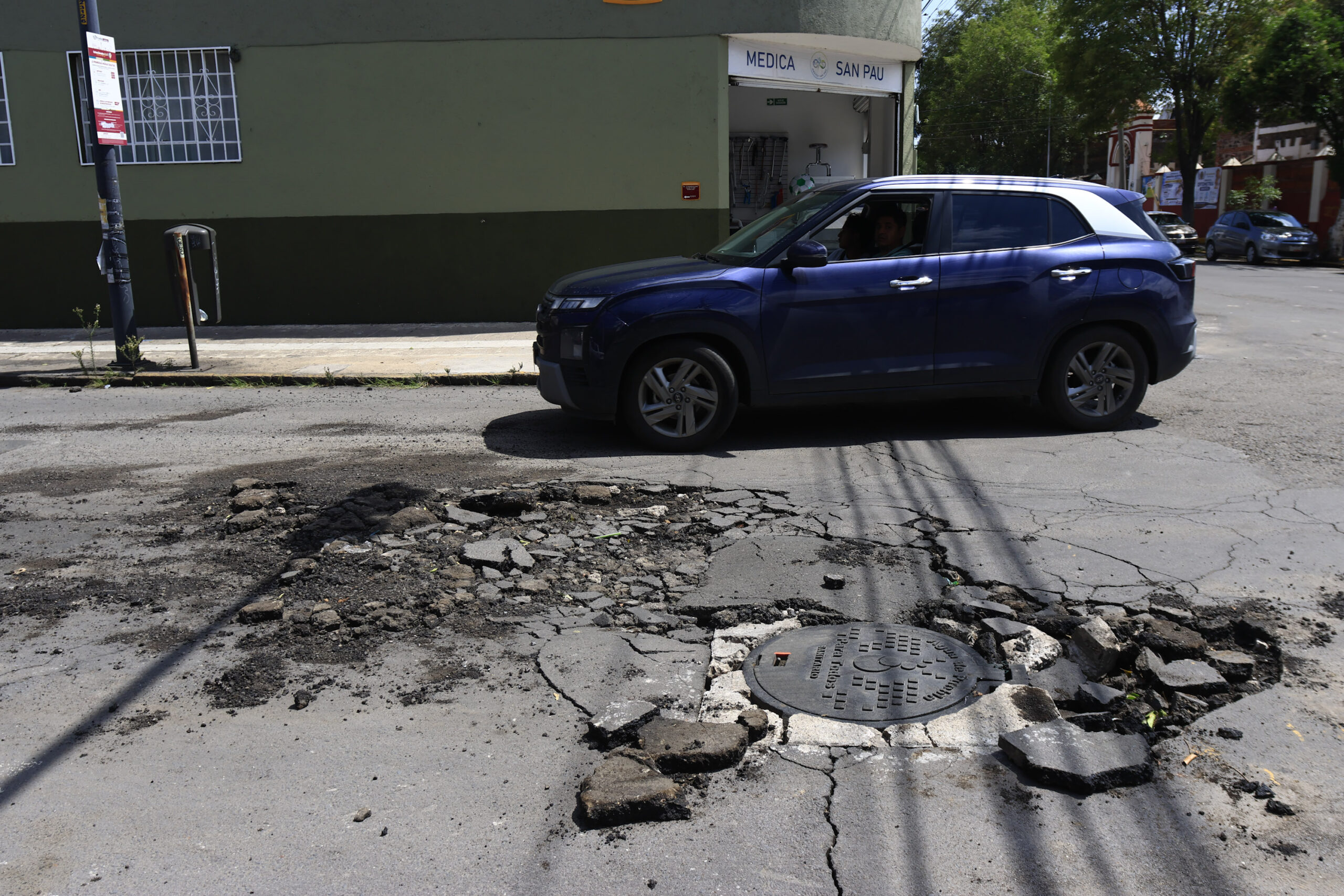 Inundaciones en el Centro Histórico de Puebla | Foto: Agencia Enfoque