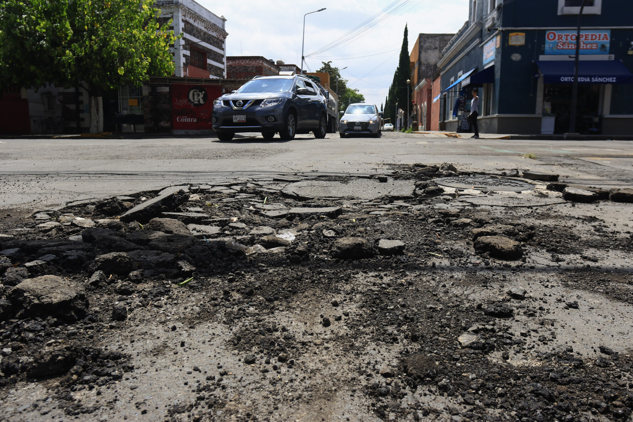 Afectaciones por lluvias en el Centro Histórico de Puebla | Foto: Agencia Enfoque