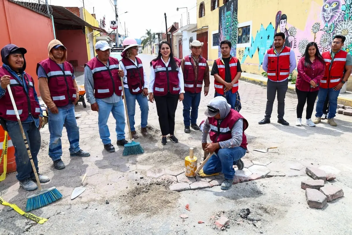 Tonantzin Fernández fortalece las acciones de mantenimiento urbano con la Brigada de la Transformación