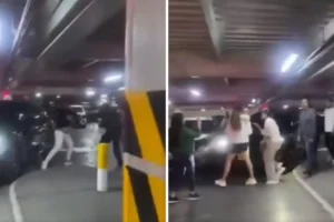 Familias se pelearon en el estacionamiento de Angelópolis