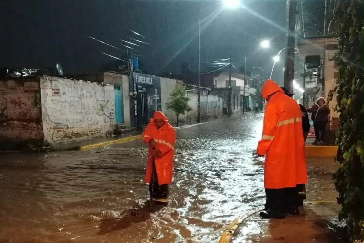 San Pedro Cholula despliega operativo pluvial y atiende afectaciones tras fuertes lluvias