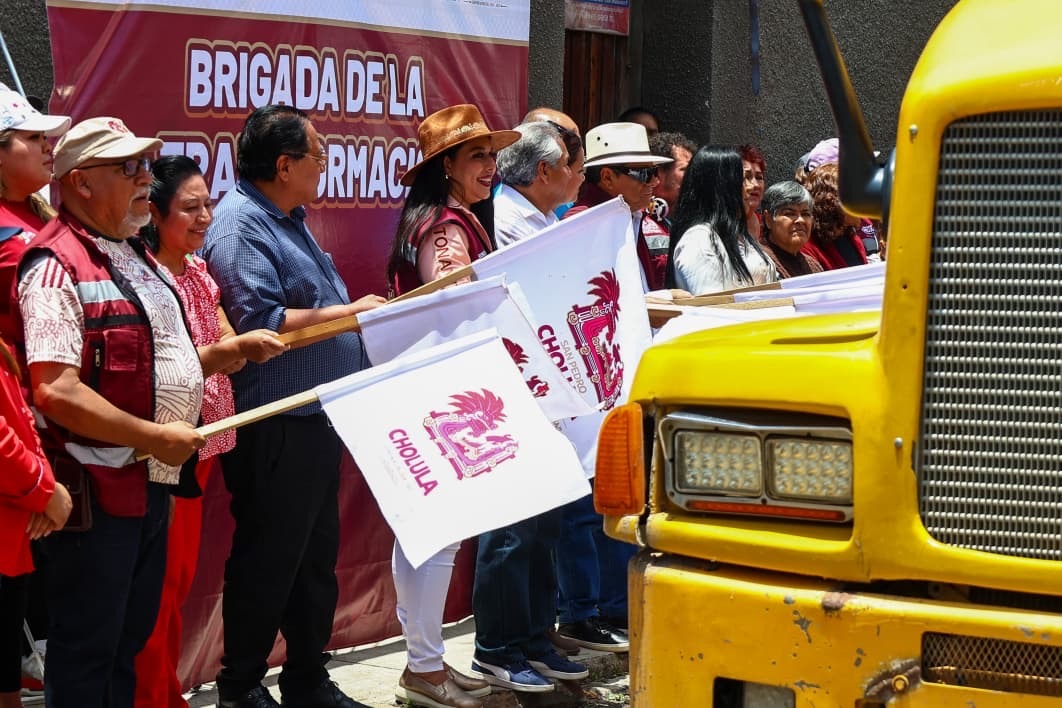 Rehabilitación de la calle 3 Norte en Santiago Mixquitla, San Pedro Cholula | Foto: Cortesía