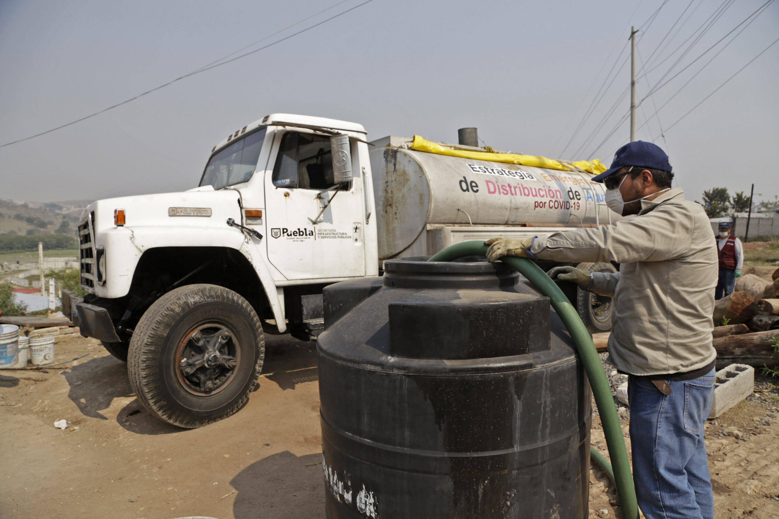 Corte de agua en Puebla: suspenderán el servicio 3 días en 53 fraccionamientos del sur de la ciudad 2 Obras de interconexión hidráulica en Puebla | Foto: Agencia Enfoque