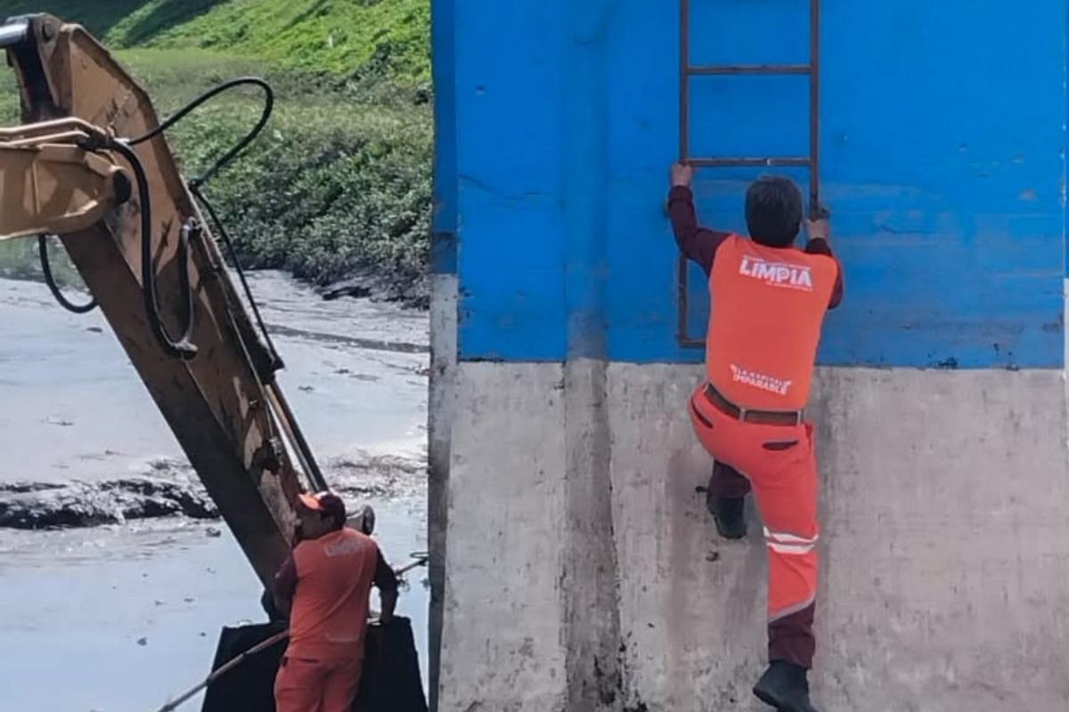 acciones preventivas en el vaso regulador Puente Negro