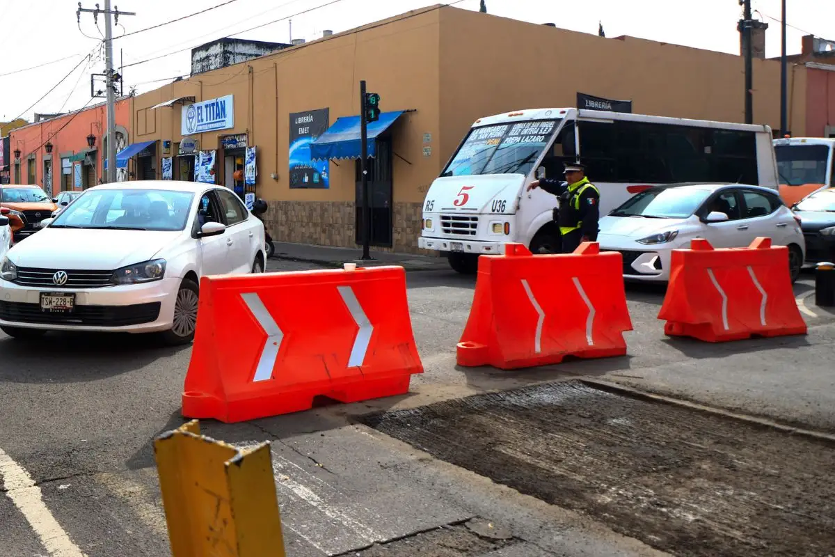 Hay cuatro calles cerradas en Puebla hoy 15 de julio