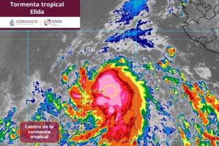 Tormenta tropical Elida y el monzón mexicano: ¿qué estados tendrán lluvias fuertes? 12 tormenta tropical Elida | Foto: Conagua