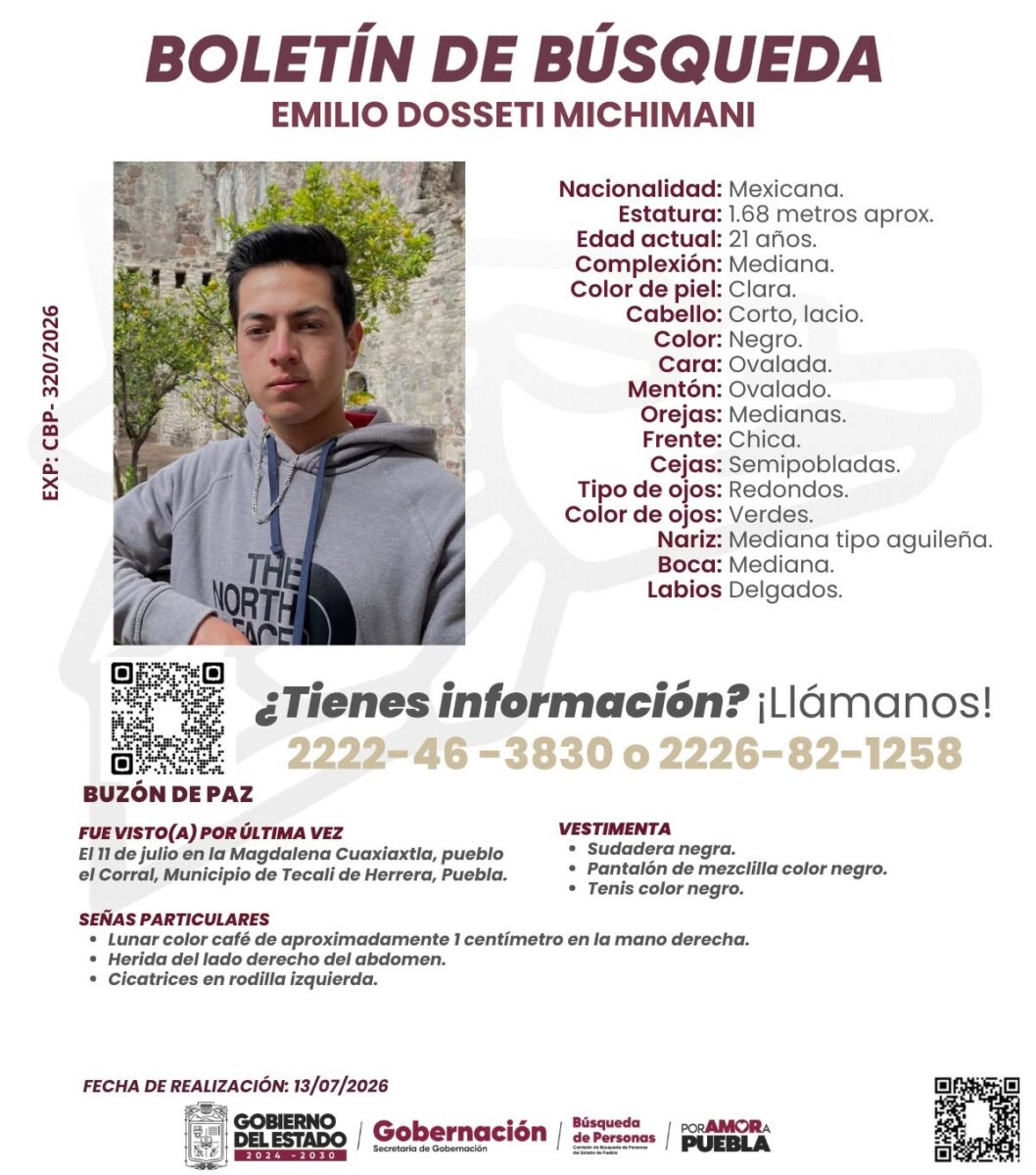 Localizan sin vida a Emilio Dossetti, tras varios días desaparecido en Puebla