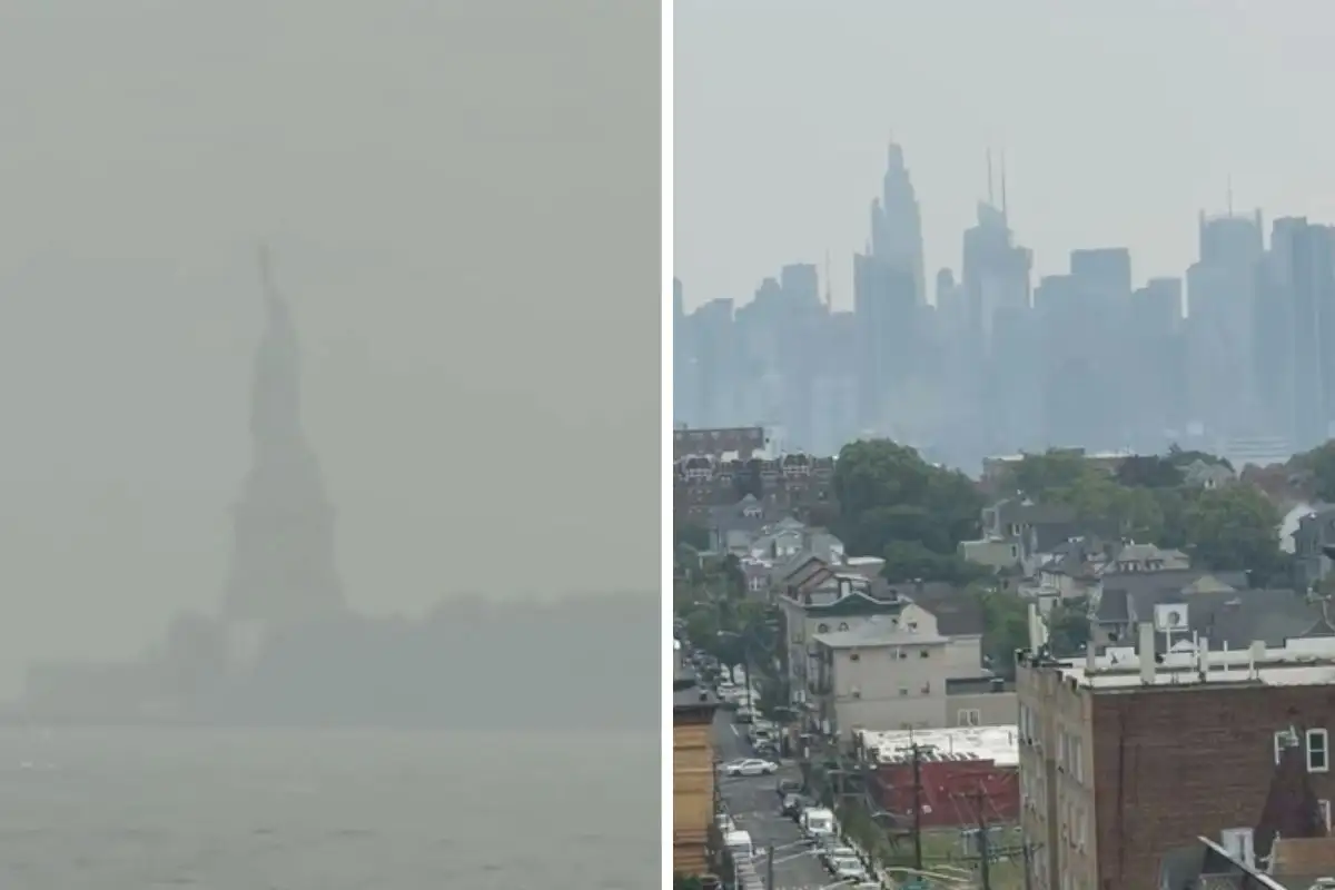 Humo de los incendios en Canadá se extiende a Nueva York