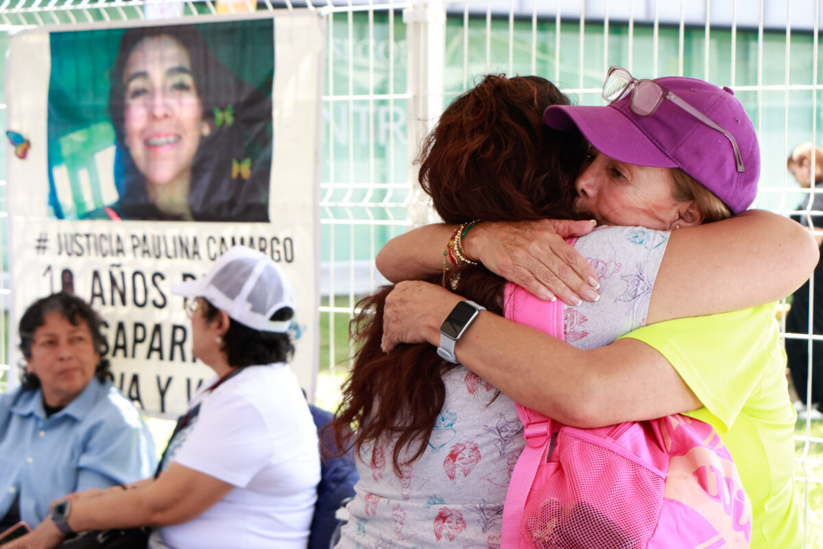 Familiares de Paulina Camargo durante la sentencia contra José María N. | Foto: Agencia Enfoque