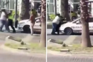 Conductor golpeó a policía al intentar multarlo en la Juárez