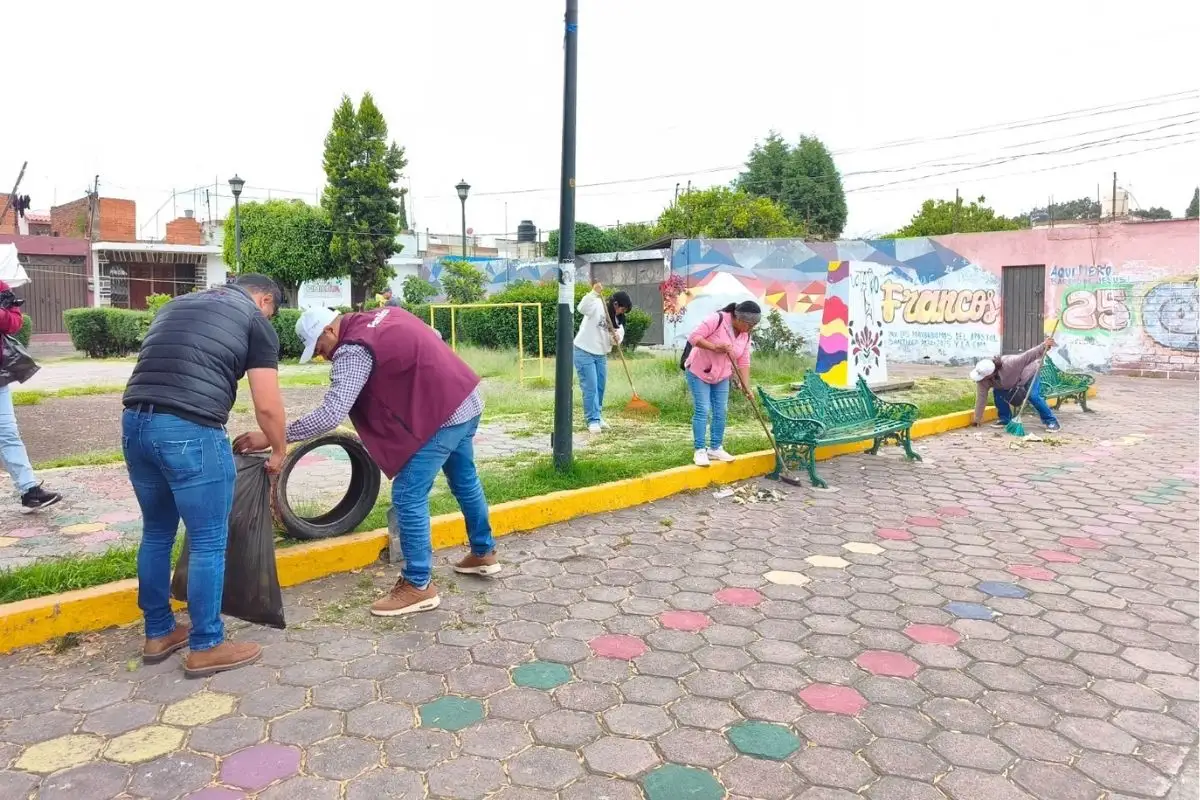 DIF Municipal y Sistema Estatal DIF impulsan jornada de faena en San Pedro Cholula