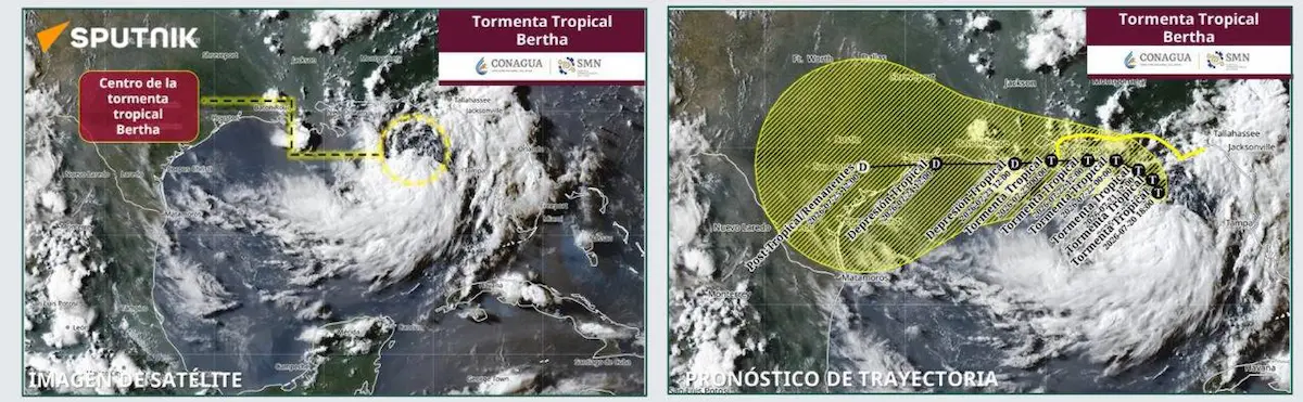tormenta tropical Bertha