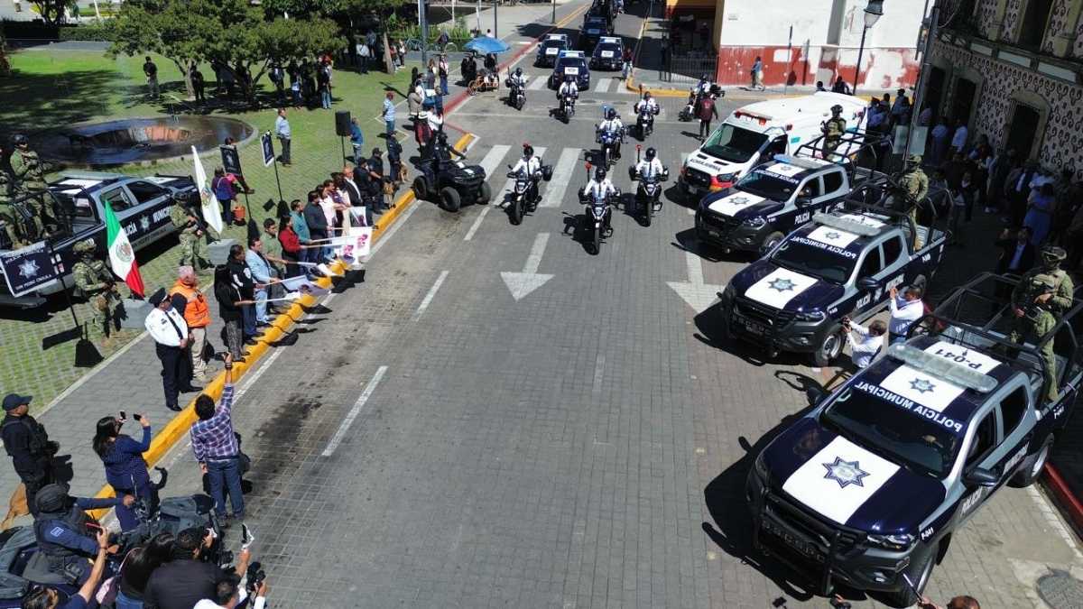 Operativo Vacaciones de Verano Seguras 2026 en San Pedro Cholula | Foto: Cortesía