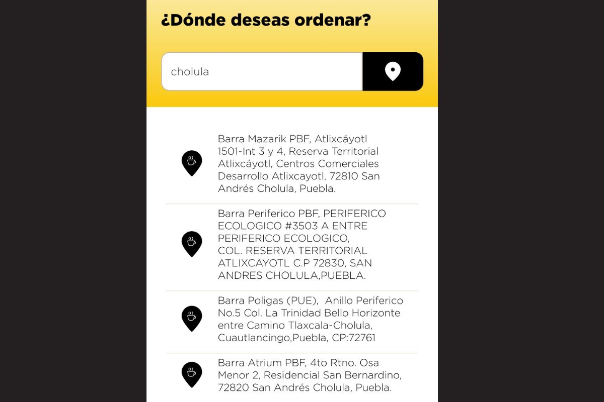 Consulta el menú y ordena desde la app Círculo Andatti | Foto: Cortesía