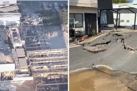 Temblor en Japón deja edificios colapsados en Kumamoto