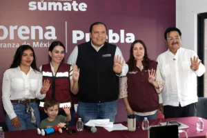 Bardas de aspirantes de Morena en Puebla
