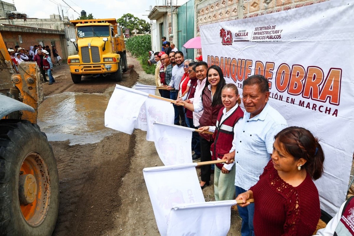 nuevas obras públicas en San Pedro Cholula PORTADA