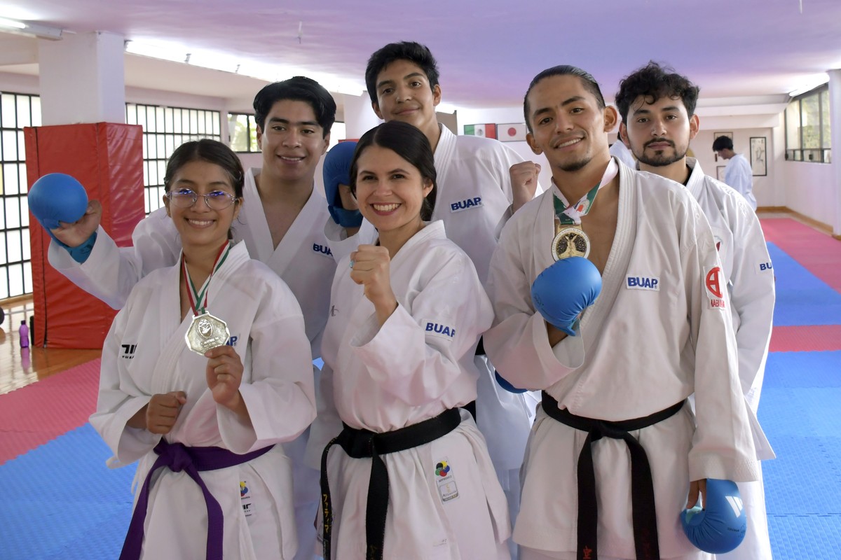 Destacan karatecas de la BUAP en el Campeonato Nacional de Karate 4 karatecas de la BUAP PORTADA