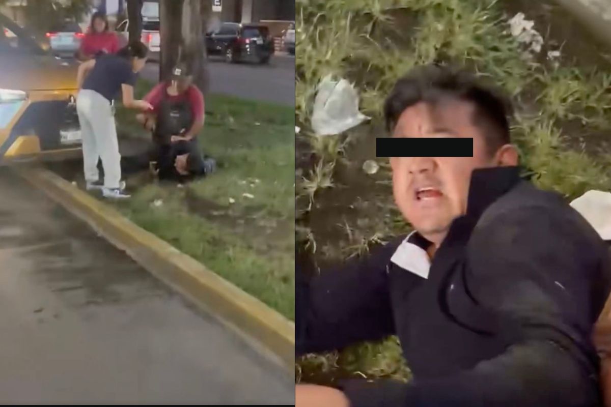 Vecinos detienen y someten a asaltante en la 31 Poniente tras robar laptops a dos mujeres