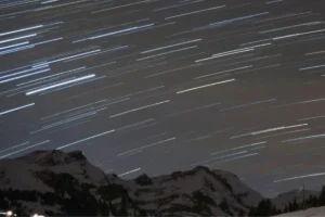 Así se vio la lluvia de estrellas en Puebla desde el volcán