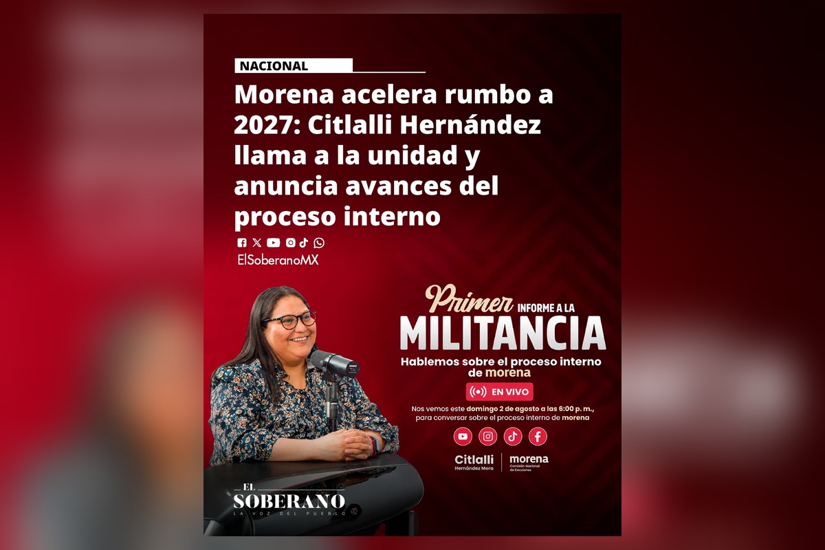 Citlali Hernández explicó que Morena se encuentra en la etapa de las coordinaciones estatales | Foto: Morena